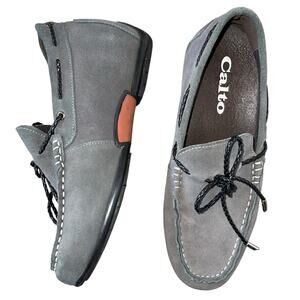 Calto Height Increasing Loafers Suede Invisible Elevator Lift Slip On